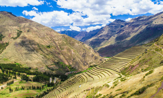 landscape of sacred valley peru