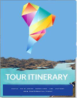 picture of the cover of a sample tour itinerary