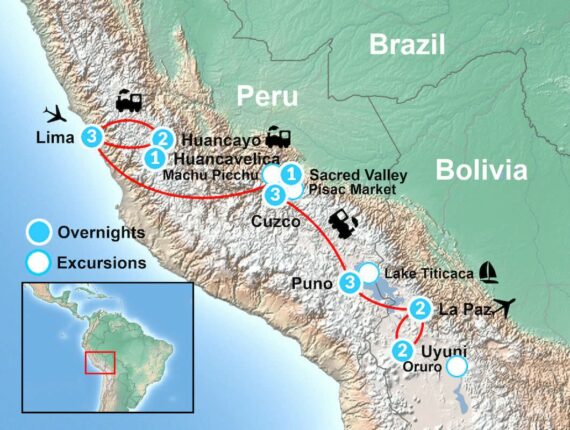 Peru & Bolivia Train Tour 🦋 4* & 5* Railway Tours & Travel Packages