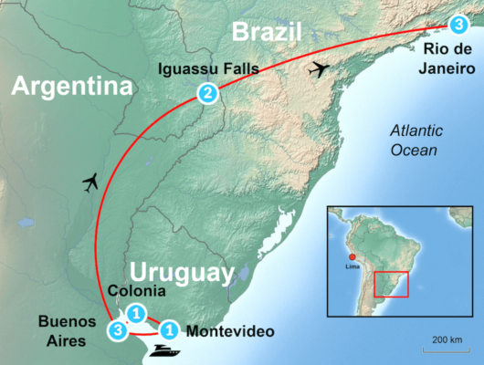 travel between brazil and uruguay