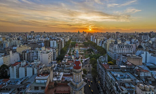 aerial view of buenos aires